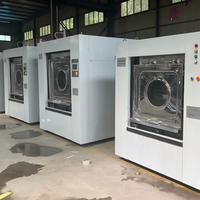 Nouvelle machine à laver-essoreuse industrielle à vapeur robuste de 50 kg pour blanchisserie hospitalière avec barrière sanitaire et remise