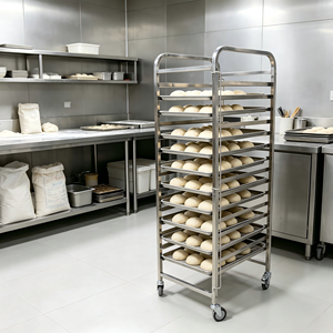 Equipo <span class=keywords><strong>de</strong></span> Cocina Comercial, Rejilla para <span class=keywords><strong>Pan</strong></span> y Bollos <span class=keywords><strong>de</strong></span> Acero Inoxidable, Capacidad <span class=keywords><strong>de</strong></span> 6-30 Niveles, Fácil <span class=keywords><strong>de</strong></span> Montar, Apto para Alimentos, Desechable - Product Image 3