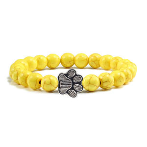 Chien Griffe Turquoise Perlé Bracelet Animal Pet Bracelet Pour Animal De Compagnie <span class=keywords><strong>Maman</strong></span> <span class=keywords><strong>Papa</strong></span> Amis - Product Image 6