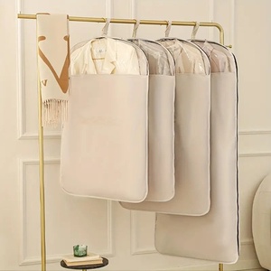 Housse anti-poussière pour vêtements en nylon à logo personnalisé avec fenêtre visible sac de rangement pour veste et manteau transfrontalier à forte valeur ajoutée - Product Image 4