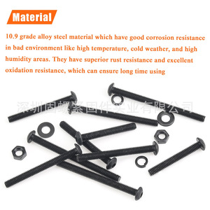 10.9 Grade Alloy Steel M4 Button Head Socket Cap Screws Nuts Washers Kit 200 Pieces - Product Image 5