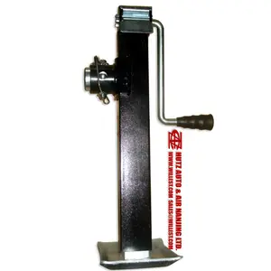 Jack tabung persegi angin samping dengan pelat kaki HUTZ 7.000lbs trailer stabilizer jack stand TJ7000D03 15 "travel trailer mengangkat jack