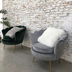 Fauteuil de salon commercial moderne de luxe en acier inoxydable avec pieds dorés, en similicuir, pour salon et hôtel - Product Image 6