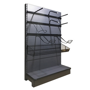 Rak Supermarket Ringan Grosir, Rak <span class=keywords><strong>Display</strong></span> Ritel, Pembatas Rak Logam, Gondola Shelving, Finishing Lapisan Bubuk, 5-Lapisan - Product Image 5