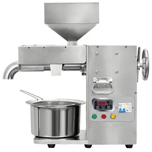 Stainless steel small scale virgin coconut oil extraction machine/olive peanut sesame oil press equipment with filter