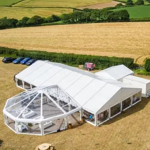 2024 mới lớn khung nhôm 15x20m 15x30m Lều đám cưới sang trọng ngoài trời xiếc marquee lều cho các sự kiện bên bán