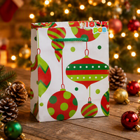 18 sacs cadeaux en papier artistique avec poignées en corde, motif canne à sucre et bonhomme de neige - Décoration pour fêtes scolaires et cadres photo
