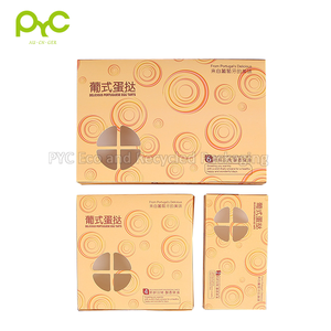 ที่กำหนดเองเปิดหน้าต่างไข่ทาร์ตเค้กกล่องอาหารบรรจุภัณฑ์กล่องของขวัญ Takeaway - Product Image 4