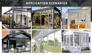 Solárium Prefabricado Grande con Vidrio Templado, <span class=keywords><strong>Diseño</strong></span> Plegable y Expandible para Exteriores, Estructura <span class=keywords><strong>de</strong></span> Aluminio, Solárium Móvil <span class=keywords><strong>de</strong></span> Vidrio - Product Image 6