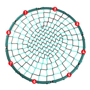 Round Outdoor Rope Swing Bird <b>Nest</b> Hammock Thickened Load-bearing Rocking <b>Bed</b> For Playground Kids Fun - Product Image 3