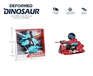 Jouet éducatif pour enfants Multi-fonctionnel Déformé Dinosaure Transformation Inertial Tank Press to Shoot Game