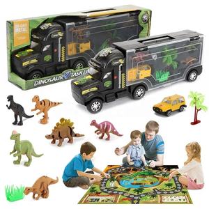 Gran oferta, regalo promocional, camión <span class=keywords><strong>de</strong></span> dinosaurio <span class=keywords><strong>de</strong></span> 6 ruedas, remolque, juguete fundido a presión, juego <span class=keywords><strong>de</strong></span> rompecabezas <span class=keywords><strong>de</strong></span> coche, juguete <span class=keywords><strong>de</strong></span> simulación con <span class=keywords><strong>dinosaurios</strong></span> para regalo <span class=keywords><strong>de</strong></span> niños - Product Image 1