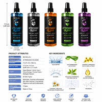 Afterspray Perawatan Jenggot Pria Organik Label Pribadi Melembapkan Menutrisi Tidak Mengiritasi Kulit Menenangkan Aroma Kayu Segar 200mL