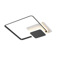 Lampu Plafon LED Nordic Minimalis Modern Mewah, Besi Akrilik, Remote Control, Pemasangan di Permukaan, untuk Kamar Tidur dan Kamar Anak
