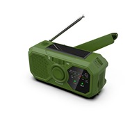 Radio solaire d'urgence Alecter APH-SR05 ultra-résistante, légère, portable, en ABS, puissance 1W, 235g, énergie propre