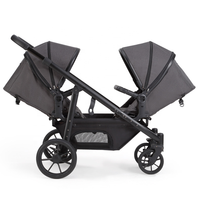 Poussette double européenne Purorigin 3 en 1 pliable pour jumeaux avec 2 sièges auto pour bébé et enfant en bas âge