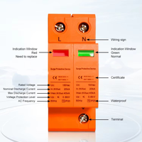 Dispositif de protection contre les surtensions PV de type T2 1000VDC SPD 20-40kA Rail DIN 35mm pour système solaire