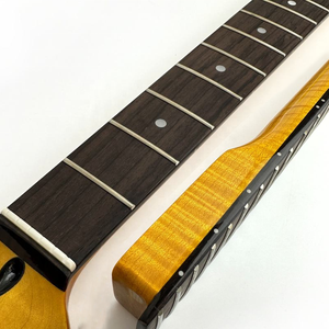 Vente flash : Manche de guitare 22 frettes, rayon de 12 pouces, manche de guitare en érable flammé TL avec touche en palissandre - Product Image 2