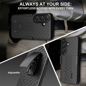 Factory Custom PC Hard Armor Holster Belt Clip Combination Bracket Mobile Phone case for Samsung Galaxy S26 Series - Product Image 4
