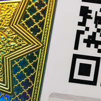 Étiquette de sécurité holographique personnalisée, autocollant anti-effraction octogonale, code QR, étiquette adhésive pour emballage électronique