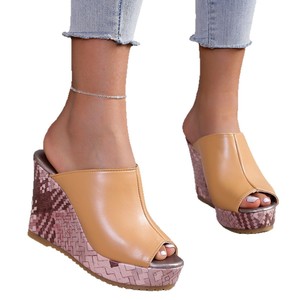 <span class=keywords><strong>Sandali</strong></span> firmati donna di alta qualità alla moda con plateau <span class=keywords><strong>oro</strong></span> suola spessa altezza aumento scarpe Sexy - Product Image 4