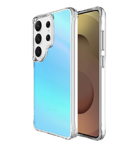 เคสเคลือบสีน้ำเงินสำหรับ Samsung Galaxy S26 Ultra S25 Edge S24+ S23 <span class=keywords><strong>FE</strong></span> S22 Plus <span class=keywords><strong>S21</strong></span> เคสโทรศัพท์แบบใส TPU นิ่ม กันกระแทก แข็งแรง ทนทาน - Product Image 2