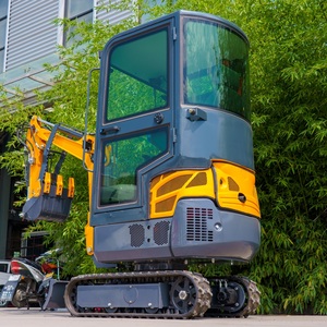 Mini-excavatrice sur chenilles de 1 tonne avec cabine fermée toutes saisons, résistante à la poussière et aux UV, pour les conditions de pluie et difficiles, OEM ODM - Product Image 3