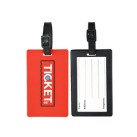 Étiquette de bagage en PVC personnalisée d'usine chinoise, motif et logo sur mesure, étiquette de bordée pour carte d'embarquement et enregistrement de bagages
