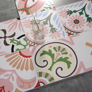 300x300mm nórdico mate terrazo hecho a mano Patchwork Rosa 3D marroquí azulejos esmaltados para interiores y exteriores pisos azulejos de pared - Product Image 5