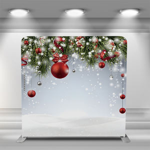 خلفية مخصصة لكشك التصوير مع حامل لافتة قماشية محمول وإضاءة للكشك وسجادة حمراء وغطاء وسادة - Product Image 5