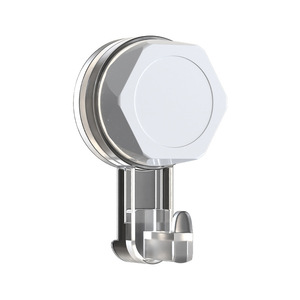 Suction Cup <b>Hook</b> Polygon Shape Wall Mounted High Strength <b>Adhesive</b> Bathroom Kitchen Door Toilet Use 3-5kg Load Capacity - Product Image 2