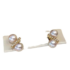 ต่างหูเงินแท้ S925 สำหรับทำเครื่องประดับมุก DIY พร้อมฐานเปล่า ต่างหูแบบเม็ดคู่ ทันสมัย สำหรับเม็ดมุกทรงกลมขนาด 5-6 มม. รุ่น 21445 - Product Image 5