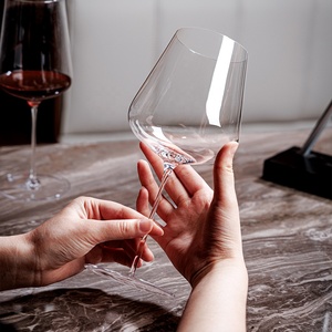 Calici da Vino in Cristallo Senza Piombo Ultra Sottili con Stelo, <span class=keywords><strong>Bicchieri</strong></span> da Vino con Ampia Coppa dal Design Elegante - Product Image 3