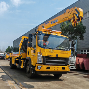 Camion <span class=keywords><strong>de</strong></span> remorquage Sinotruk avec grue télescopique, plateau <span class=keywords><strong>de</strong></span> dépannage, véhicule <span class=keywords><strong>de</strong></span> sauvetage routier - Product Image 2