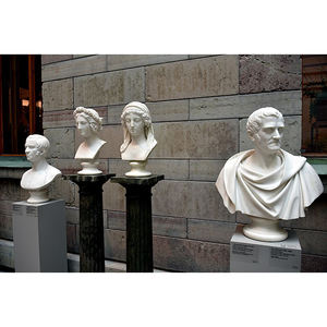 Figura personalizada de alta calidad, estatuas de busto de hombre, piedra Natural, tamaño real, mármol, hombre romano, escultura de busto griego para Decoración - Product Image 3