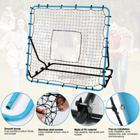 Filet de rebond 4 x 4,5 m pour baseball et softball, filet de baseball, filet de lancer de baseball, cage de frappe pour baseball