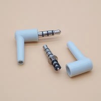 Connecteur audio jack 3,5 mm mâle 3/4 pôles, angle droit 90°, pour réparation DIY de casque stéréo, soudure