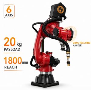 Bras robotique intelligent économique à 6 axes de 1850 mm et 20 kg, bras industriel à 6 axes très vendu, bras robotique pour pulvérisation de matériaux - Product Image 2