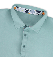 Nouveau Évacuation de l'humidité Grand et Grand Spf50 Tricot Fonctionnel Nouveauté Scandaleuse Brodé Polo de Golf pour Hommes