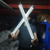 Bâton lumineux LED pour bouteille de champagne de 60 cm, bâton de flash rechargeable en aluminium, présentoir à vin, décoration de bar pour les fêtes, fournitures de fête