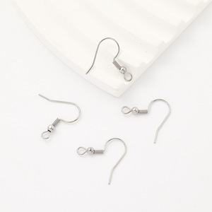 Ganchos para pendientes de acero inoxidable, chapados en oro, con cuentas, con resorte, en forma de gota, para la fabricación de pendientes, componentes para joyería. - Product Image 5