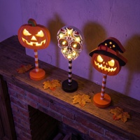 Lampada LED per Atmosfera Spettrale, Forma di Fantasma, Zucca e Pipistrello, Decorazione per Camera da Letto, Soggiorno e Festività