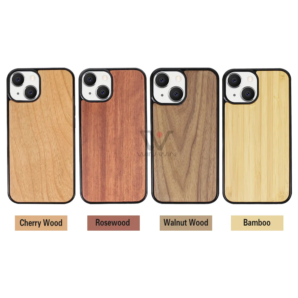 2023 New Designs Natural Blank Wood Phone Case Wooden Cell Phone Cases For iPhone 13 Pro Max 14 Cover For Thanksgiving Gift