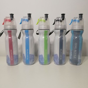 Botella Deportiva de 500 ml con Doble Pared y Aislamiento Frío, con Pulverizador de Niebla de PE, Asa Portátil, a Prueba de Fugas, con Pajita y Tapa de Rosca - Product Image 6