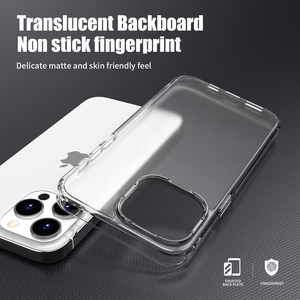 Custodia Antiurto Smerigliata Trasparente in TPU+PC con Stampa a Caldo e Fondina per iPhone 15 Pro Max - Product Image 2