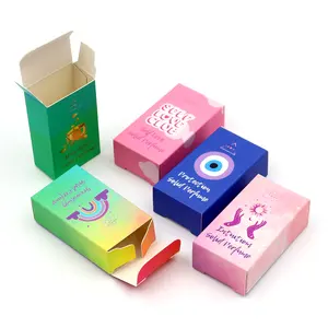 Possiedi il tuo Logo stampato Design personalizzato lenti a contatto confezione regalo scatole per imballaggio di lenti a contatto cosmetiche