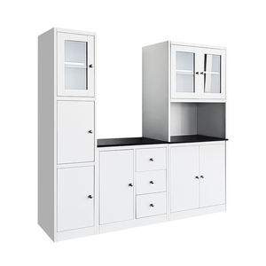 ตู้เก็บของเหล็กสีขาวสำหรับห้องครัว/ร้านอาหาร แบบโมเดิร์น  ชุดตู้บุฟเฟ่ต์สูง - Product Image 6