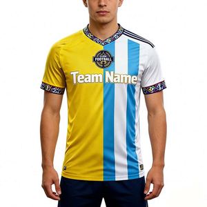 Maillot de football personnalisé en maille légère, version joueur, imprimé par sublimation, écologique, confortable et respirant - Product Image 1