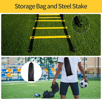 Échelle d'entraînement de football réglable avec sac de transport