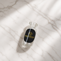 Étiquettes personnalisées pour flacons en verre de 3 ml, 5 ml, 10 ml pour peptides, avec autocollant holographique en vinyle imperméable pour emballage pharmaceutique de peptides